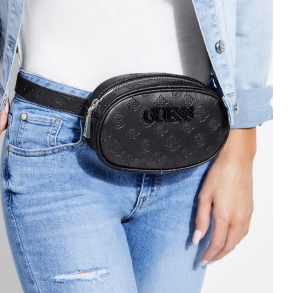 Guess Crossbody convertible into Fanny Pack bag.